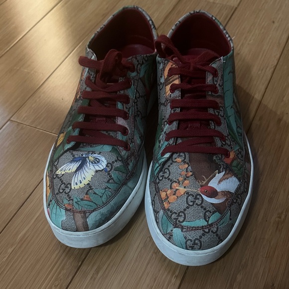 Gucci Multicolor Bird Motif Sneakers
